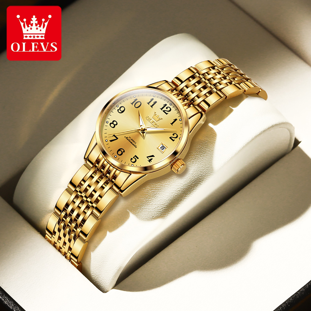 Push Button Tactile - OLEVS 6666 Woman Watch Fashion Simple