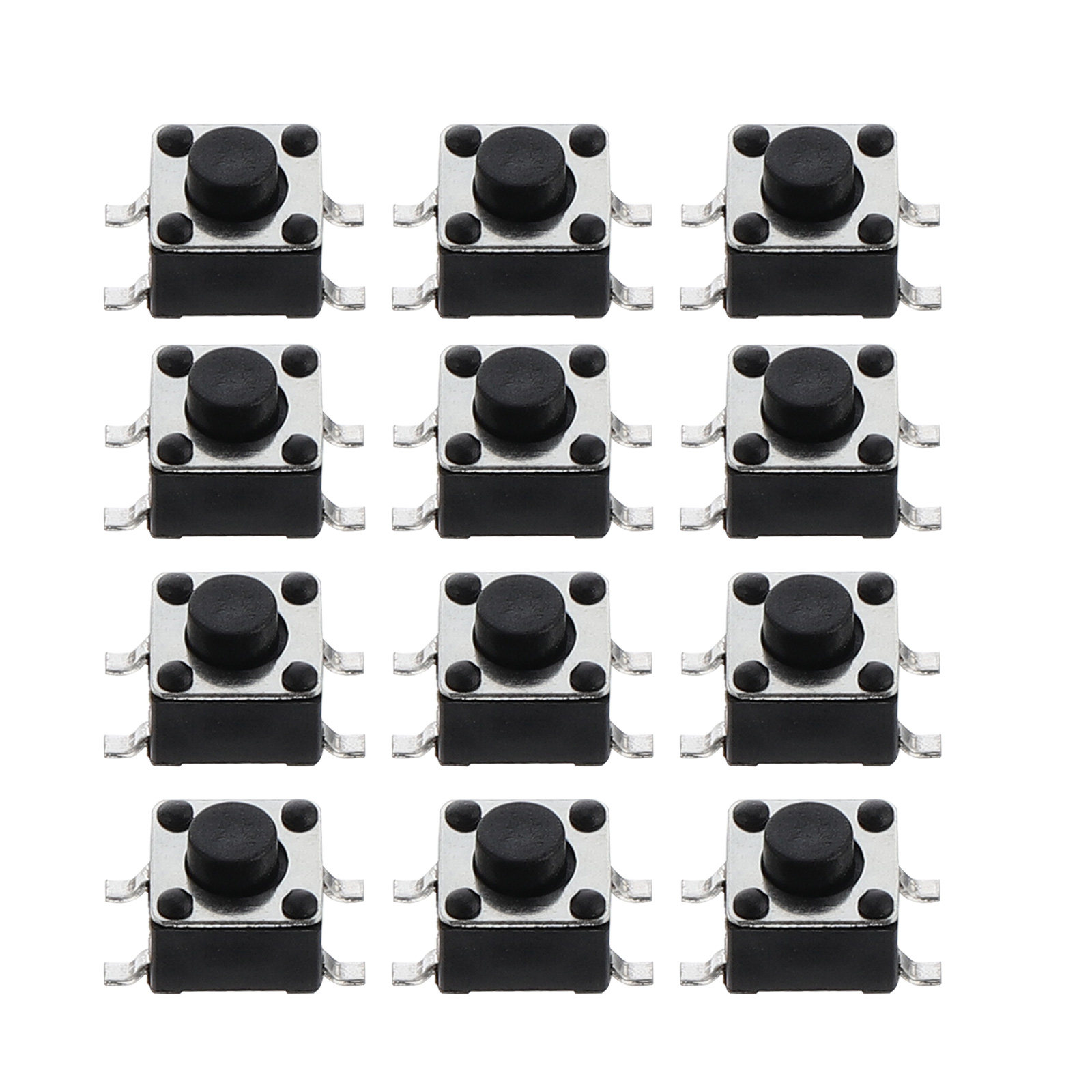 Push Button Tactile - 100Pcs Tactile Push Button Assortment Momentary