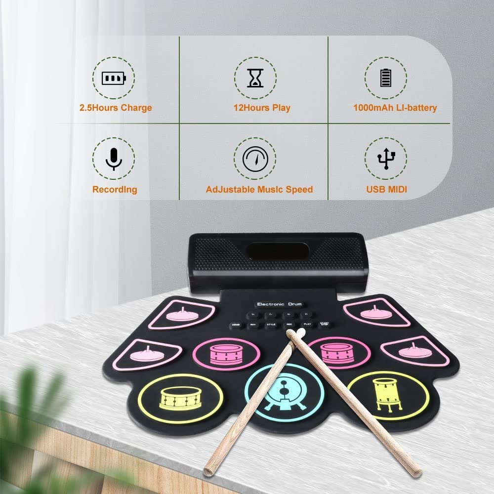 Digital Drum Set Silicone Port - đánh giá và giá Diy Electronics Projects For Adults