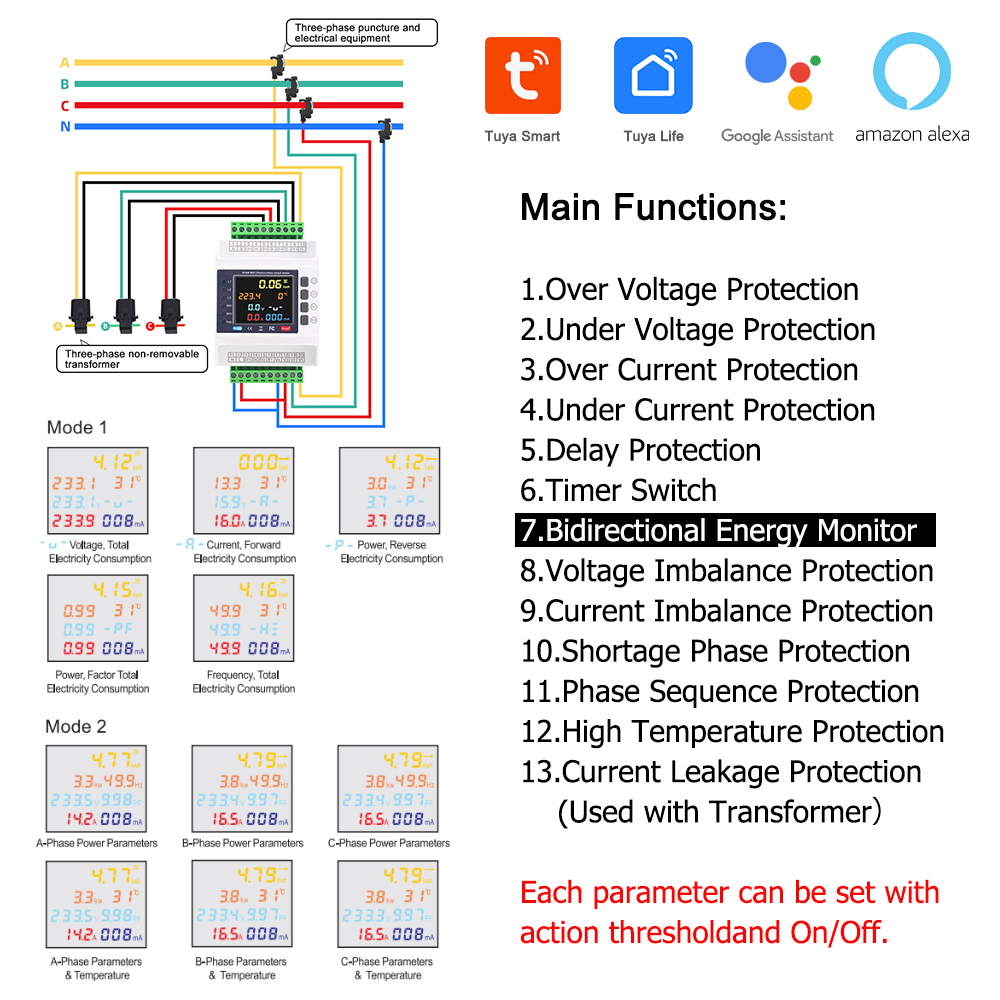 Tuya WiFi Smart Energy Meter B - đánh giá và giá Diy Electronics Store