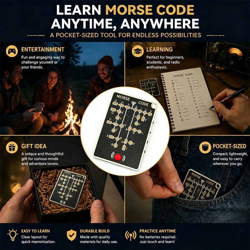 Morse Code Trainer Card Pro Le - đánh giá và giá Diy Electronics Projects For Adults