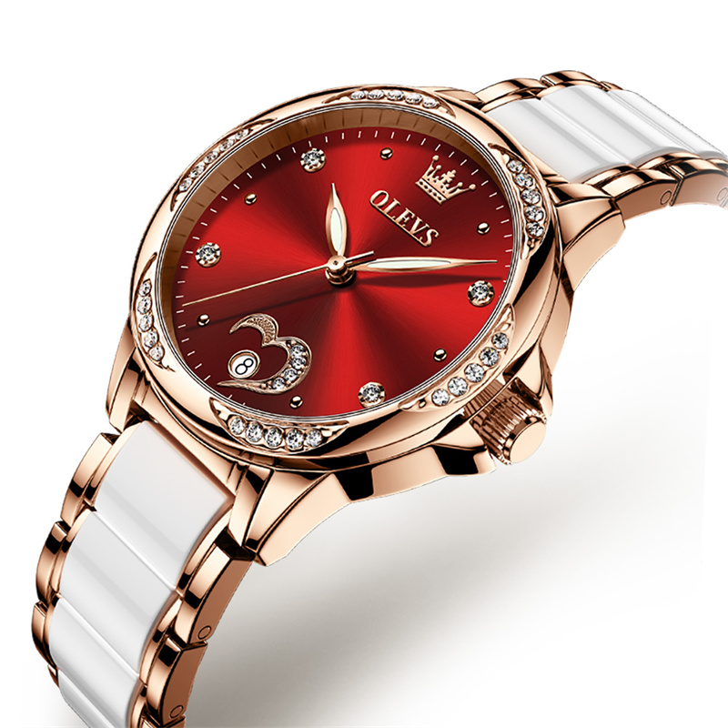 OLEVS Ladies Watch Woman Luxur - đánh giá và giá Push Button Tactile