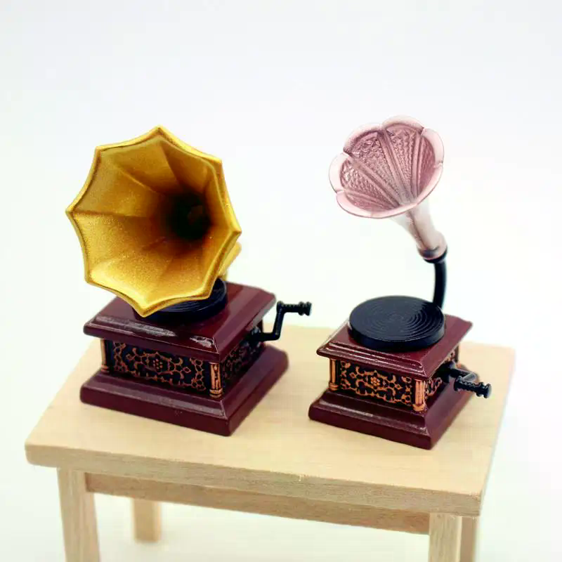 Dollhouse Vintage Phonograph M - đánh giá và giá Diy Electronics Housing