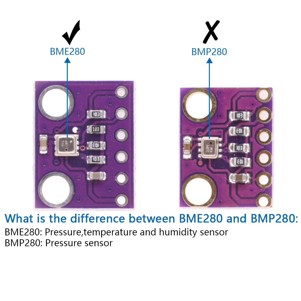 3in1 BME280 3.3V BMP280 5V Kỹ  - đánh giá và giá Bme280 Humidity Sensor