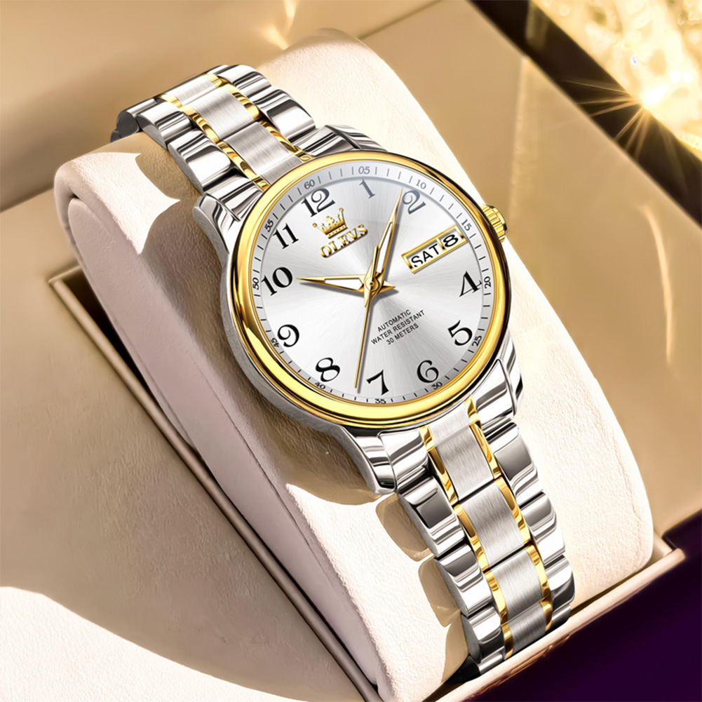OLEVS Luxury Watch for Woman L - đánh giá và giá Push Button Tactile