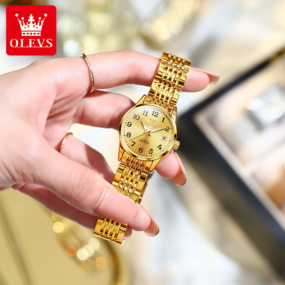 OLEVS 6666 Woman Watch Fashion - đánh giá và giá Push Button Tactile