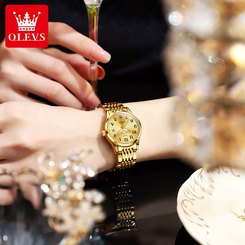 OLEVS 6666 Woman Watch Fashion - đánh giá và giá Push Button Tactile