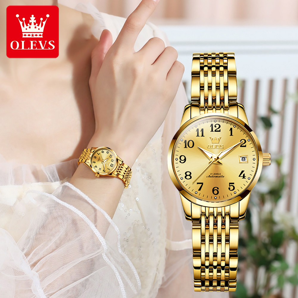 OLEVS 6666 Woman Watch Fashion - đánh giá và giá Push Button Tactile