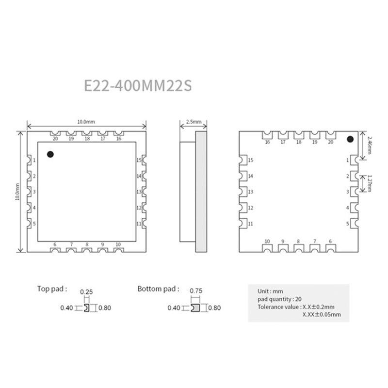 2X EBYTE SX1268 433Mhz Lora Wi - đánh giá và giá Rf 433Mhz Module